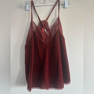 American Threads Burgundy Lace Camisole